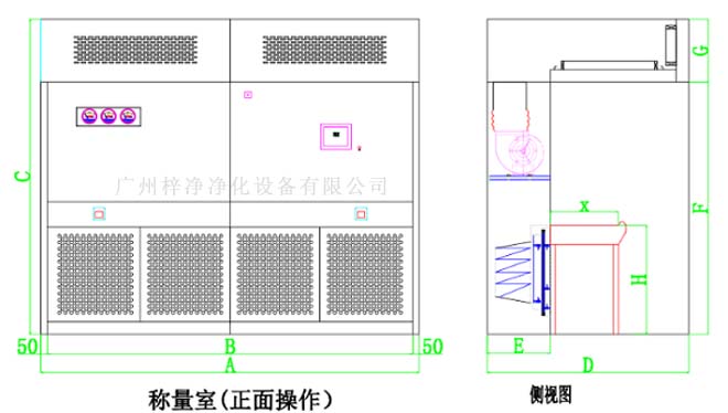 稱量罩設(shè)計方案圖 稱量罩設(shè)計方案圖